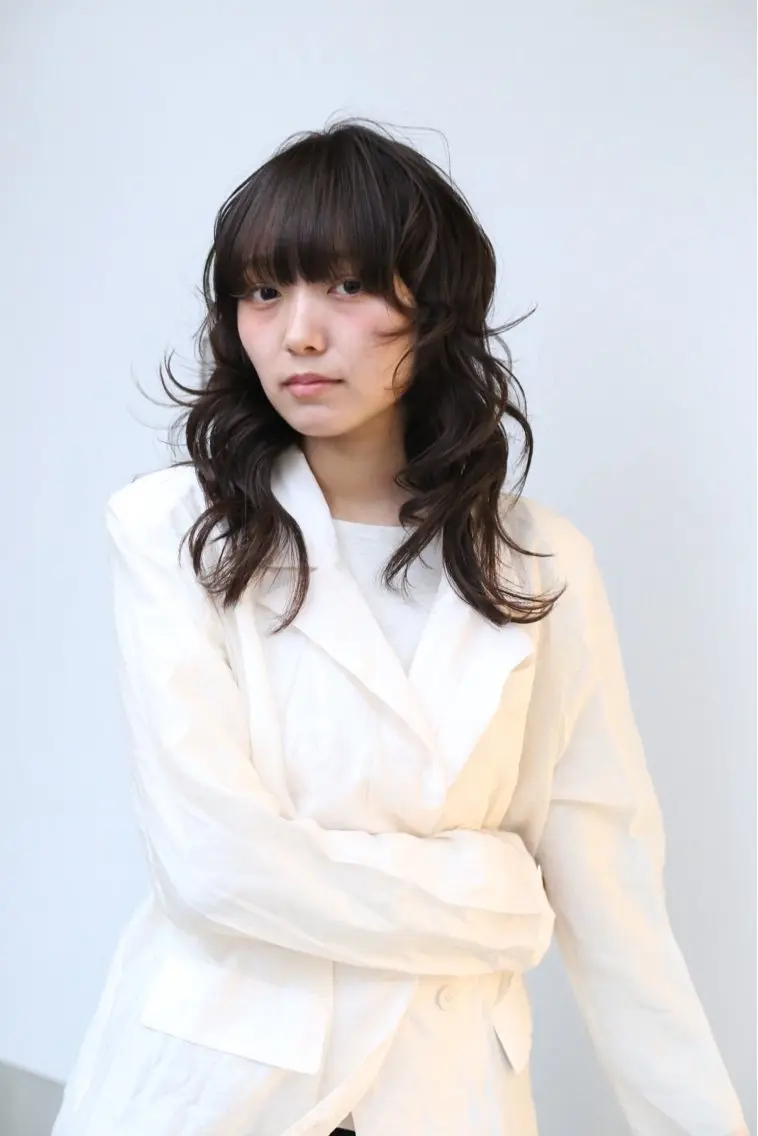 ロング パーマ パーマ カザマ🧤/パーマ /デジタルパーマのヘアスタイル