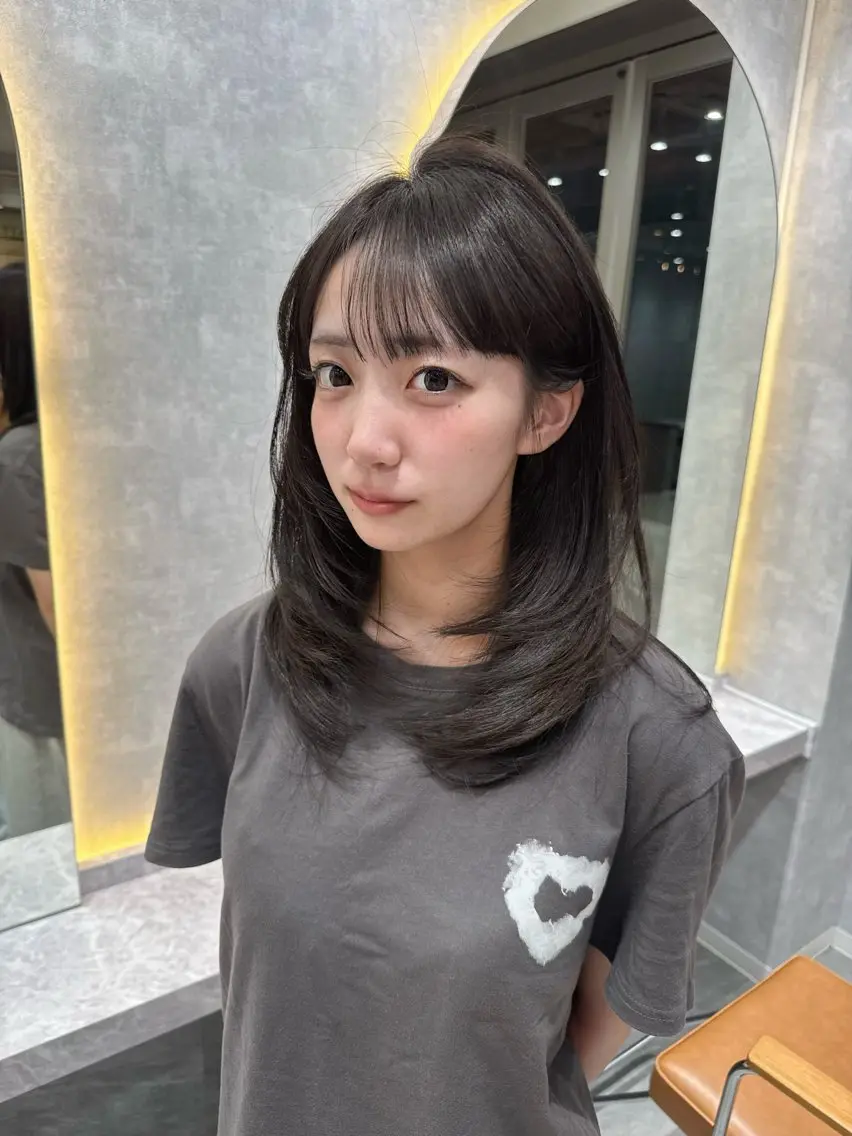 ロング カット ‎🤍透明感×ツヤ髪 / Saki‎🤍のヘアスタイル
