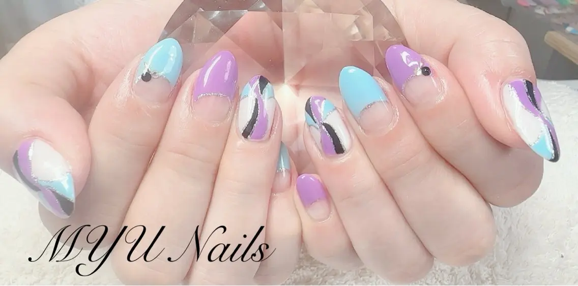 ネイル ジェルネイル 持ち込み パラジェル ニュアンスネイル🌈 MYU Nailsのネイルデザイン