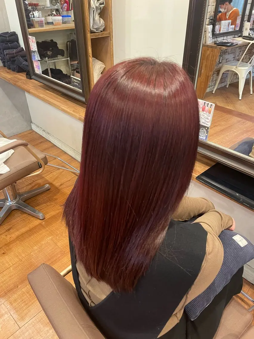 セミロング カラー ブリーチ ブリーチなしカラー うる艶レイヤー/ 店長💎まな💎のヘアスタイル
