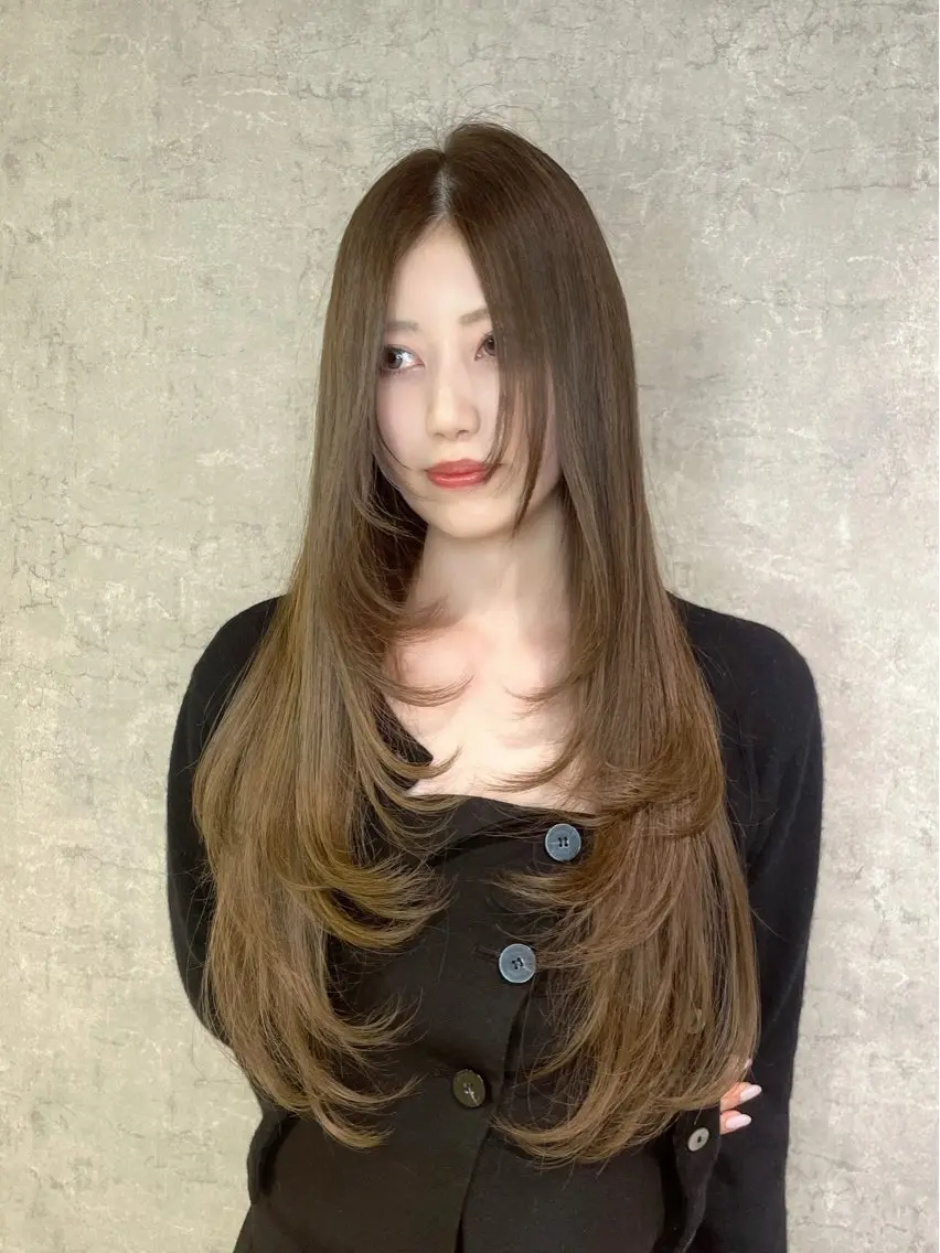 ロング トレンド韓国レイヤー 🇰🇷のんのヘアスタイル