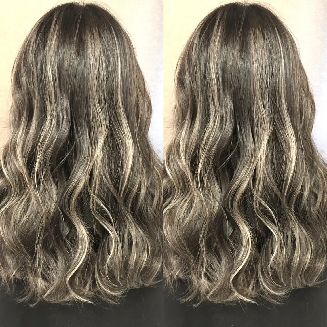 セミロング カラー ハイライトカラー 3Dハイライト ハイライト ヘアカラー トリートメント 井上 一平のヘアスタイル