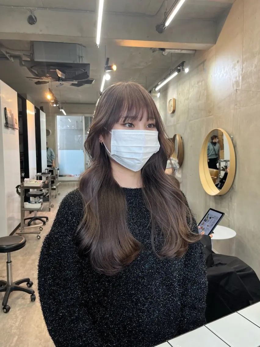 ロング ヘアカラー 🤎𝐌𝐚𝐨⌇ お悩み解決美容師🤎のヘアスタイル