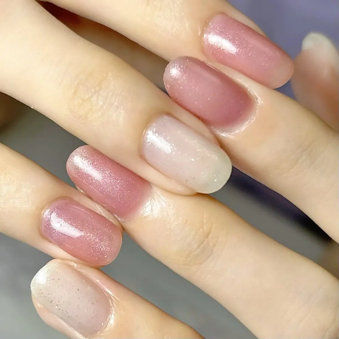 ネイル キラキラネイル マグネットネイル パープル 【ティエルナ】 えつこのネイルデザイン