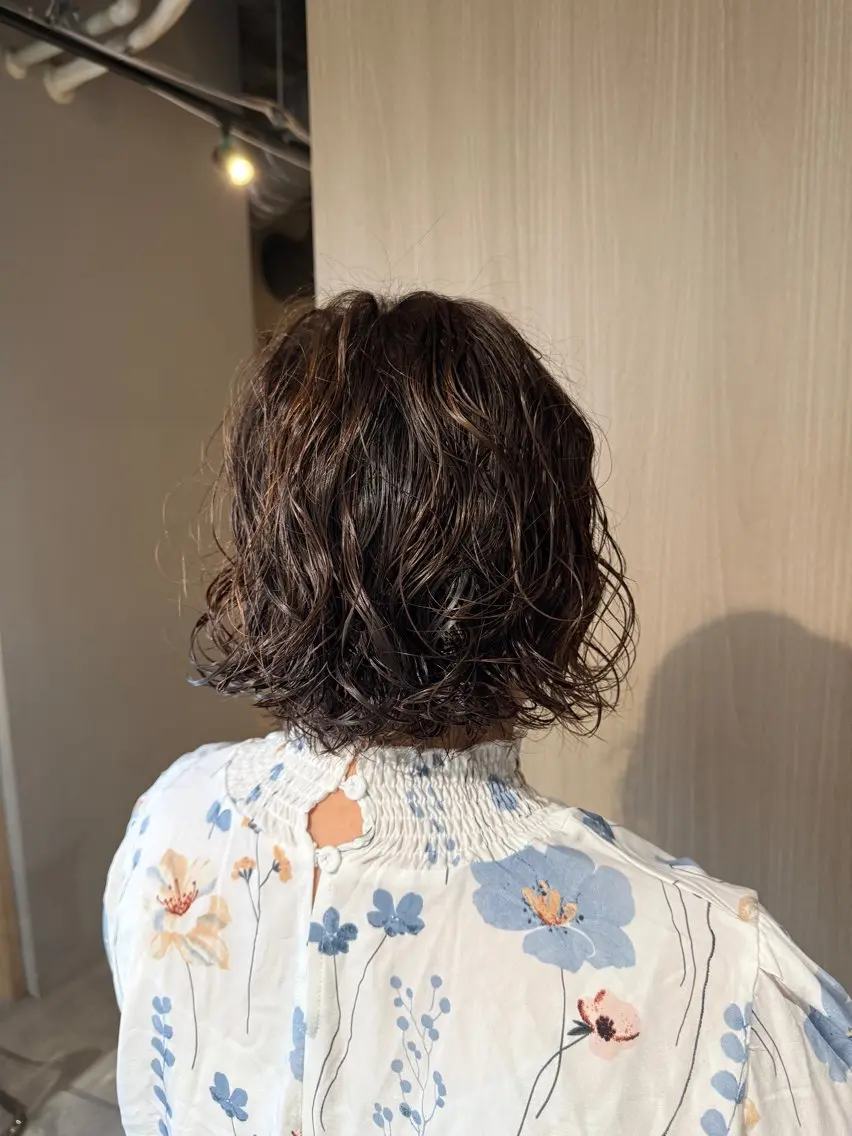 ショート パーマ ニュアンスパーマ 秦 啓輔のヘアスタイル