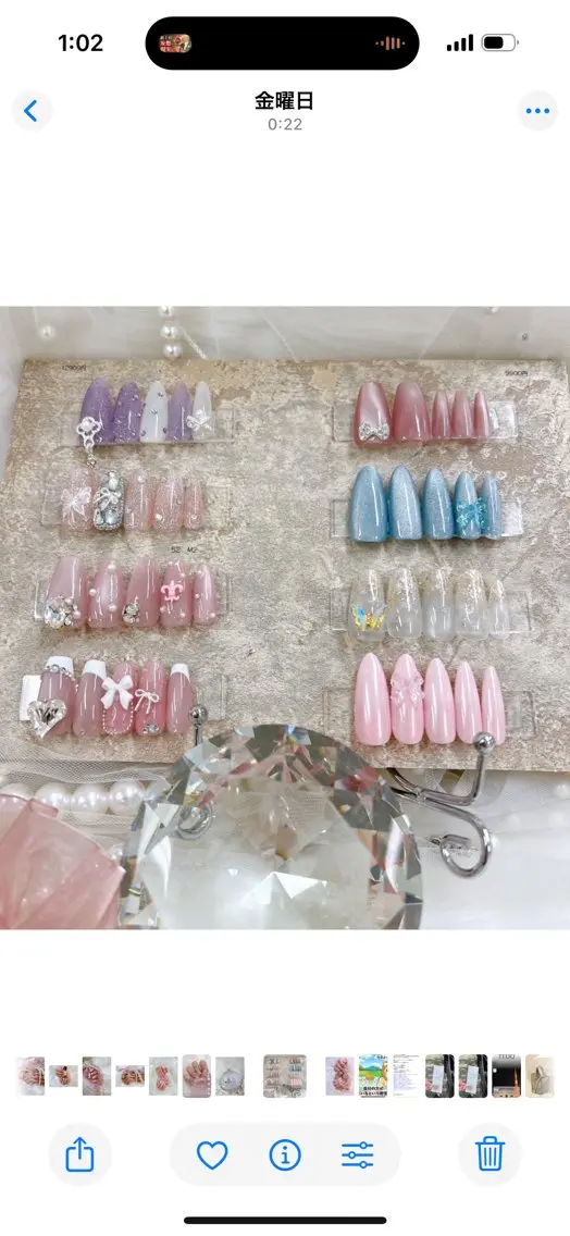 ネイル 長さ出し フレンチネイル ジェルネイル ガラスフレンチ マグネットネイル Queeens nailのネイルデザイン
