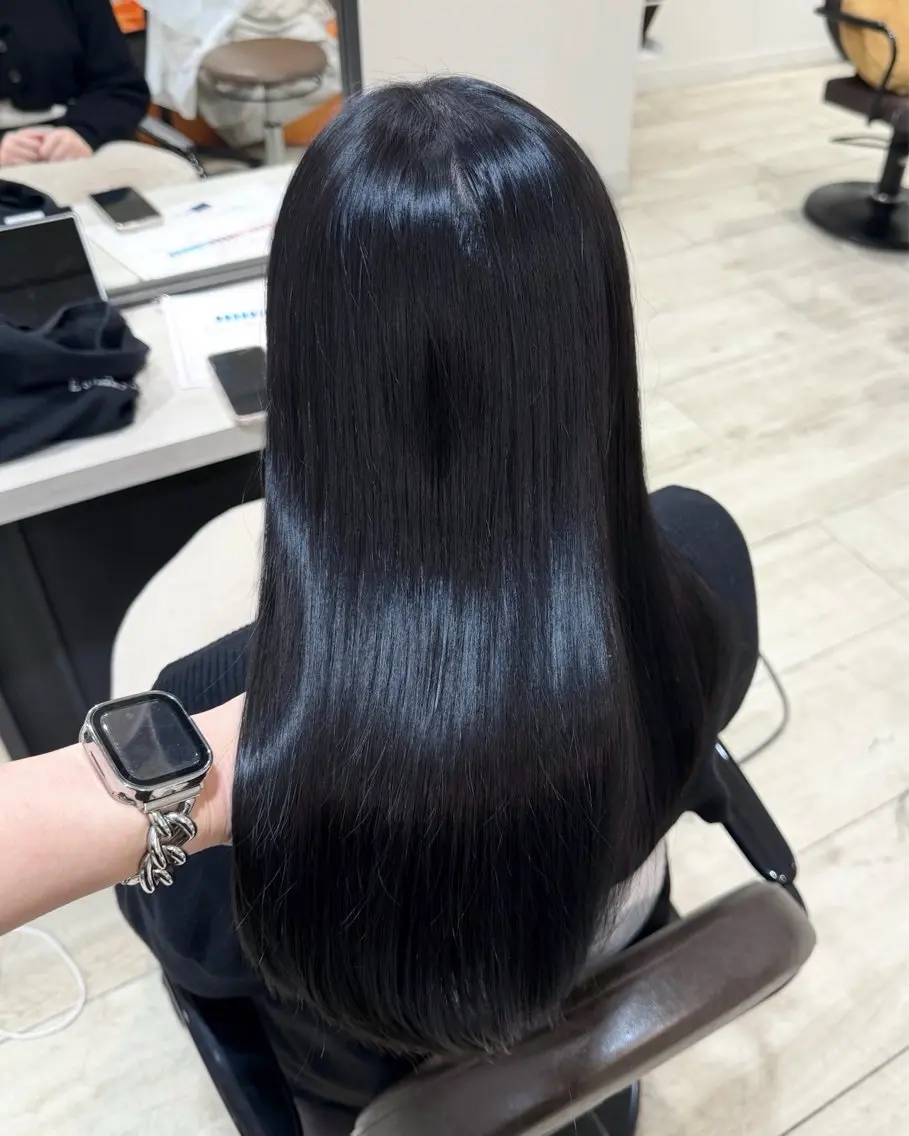 【大人気‼️】透明感艶カラー+高保湿2stepトリートメント✨ロング料金なしの写真