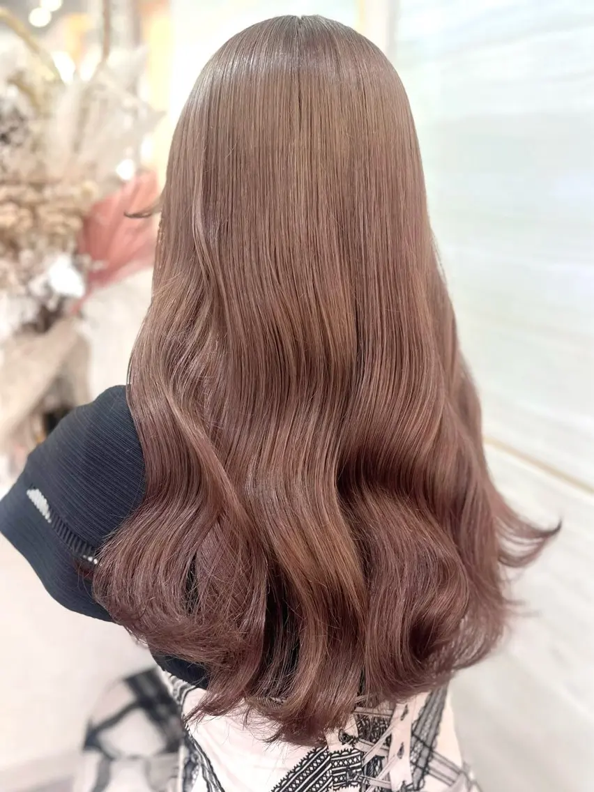 ロング カラー ベージュカラー ブリーチ ブラウンカラー ケアブリーチ ハイトーンカラー 🦋高瀬寛菜🦋 韓国/ブリーチのヘアスタイル