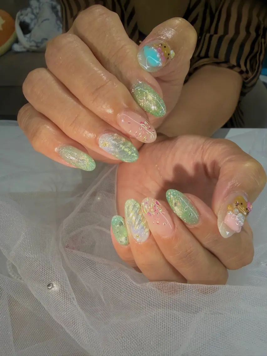 ネイル マグネットネイル 持ち込み ハンドネイル ちゃ～み～nail ひよりのネイルデザイン