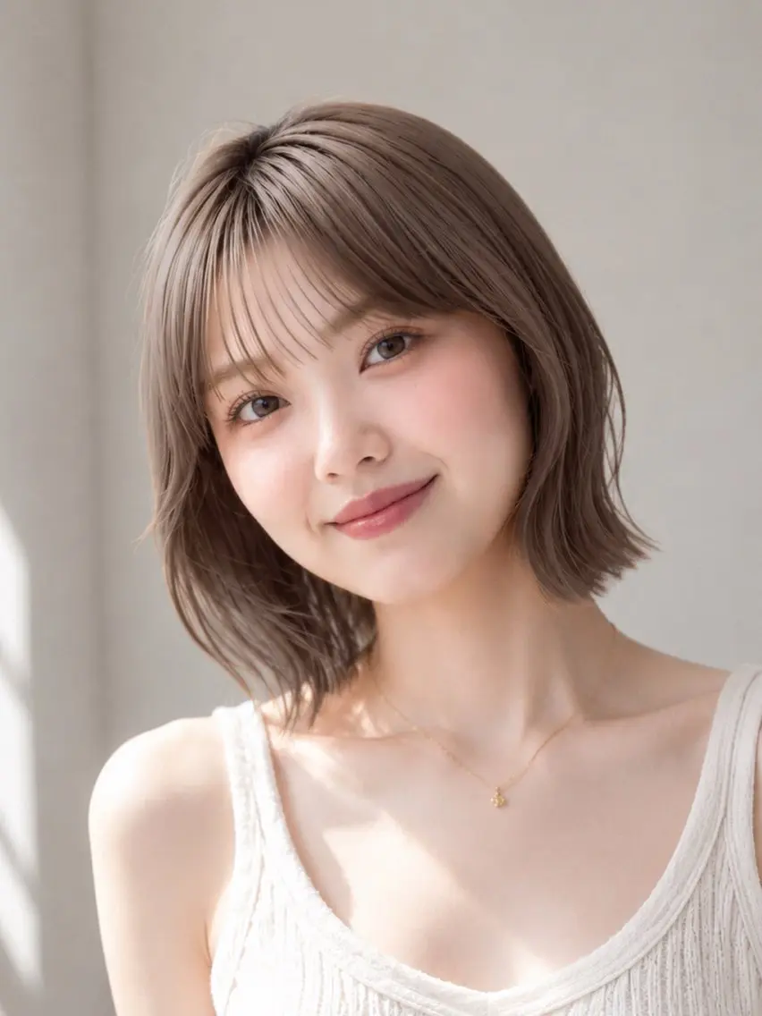 カラー カット ヘアカラー 丸山 心 / 艶カラーのヘアスタイル