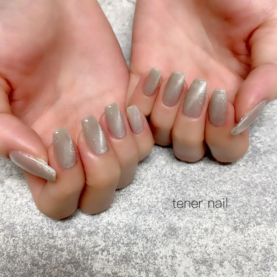 ネイル マグネットネイル マグネットワンカラー ワンカラーネイル テネルネイル tener nailのネイルデザイン