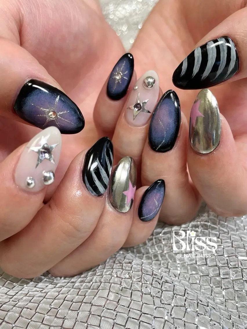 ネイル アートネイル 持ち込み ハンドネイル NAIL BLISSのネイルデザイン