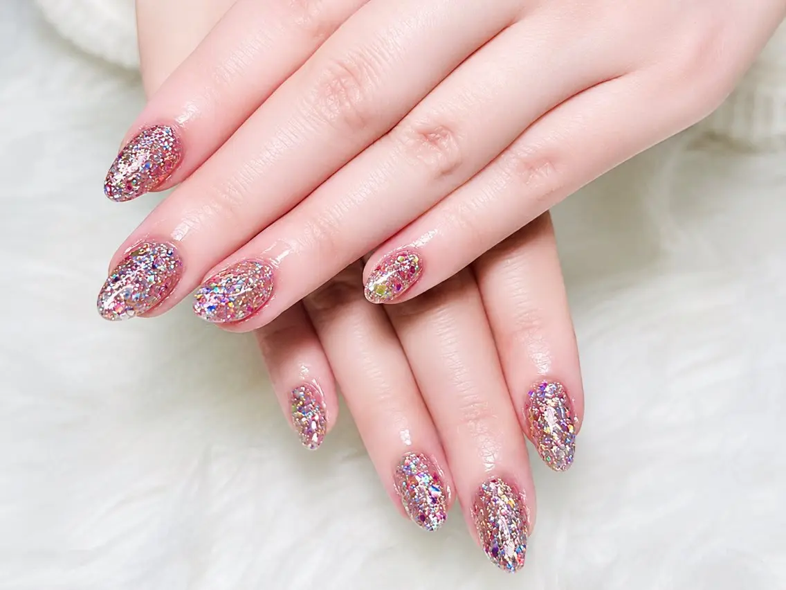 【ハンドネイル】フラッシュorラメネイル💅の写真