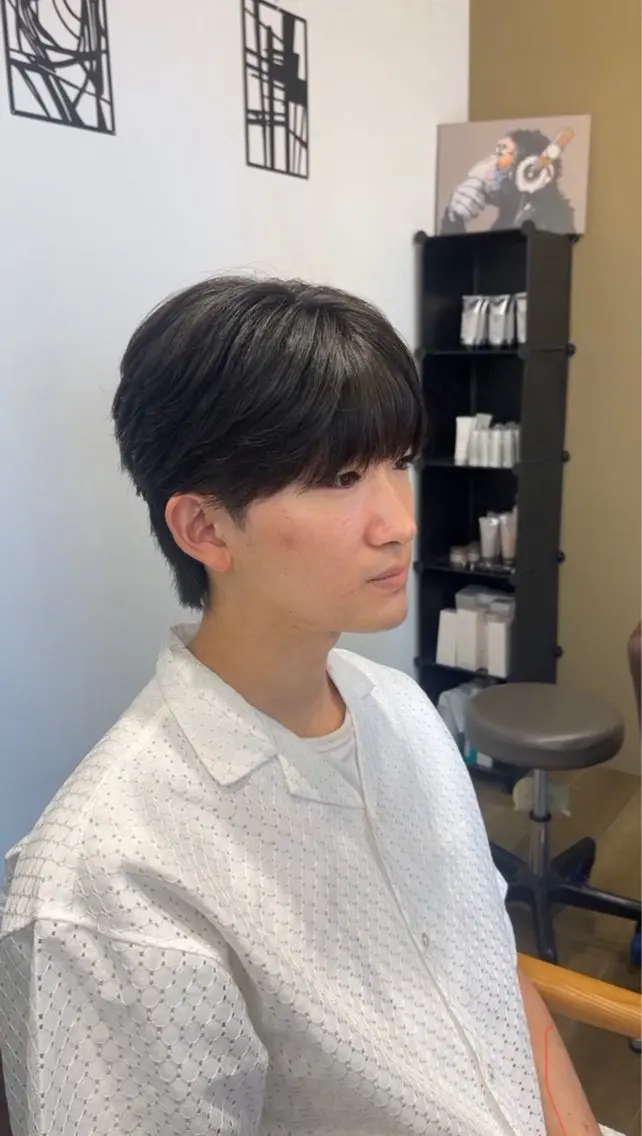 パーマ メンズ カット パーマ 垢抜けのあっきー/ 本厚木徒歩1分のヘアスタイル