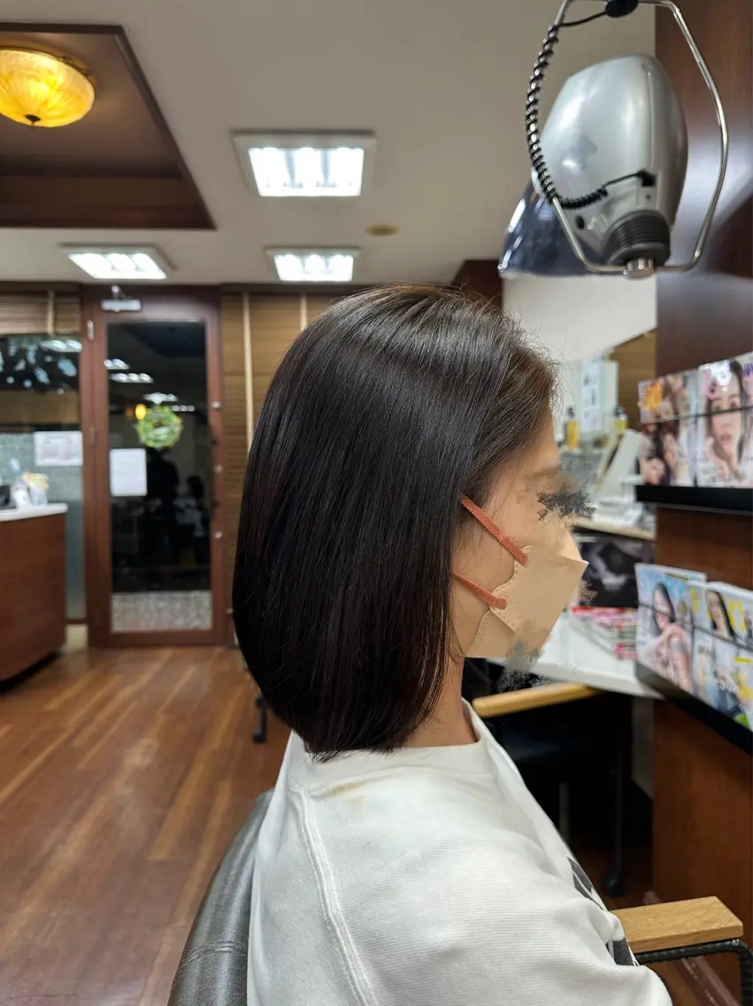 ミディアム ボブ 濱野 黎士のヘアスタイル