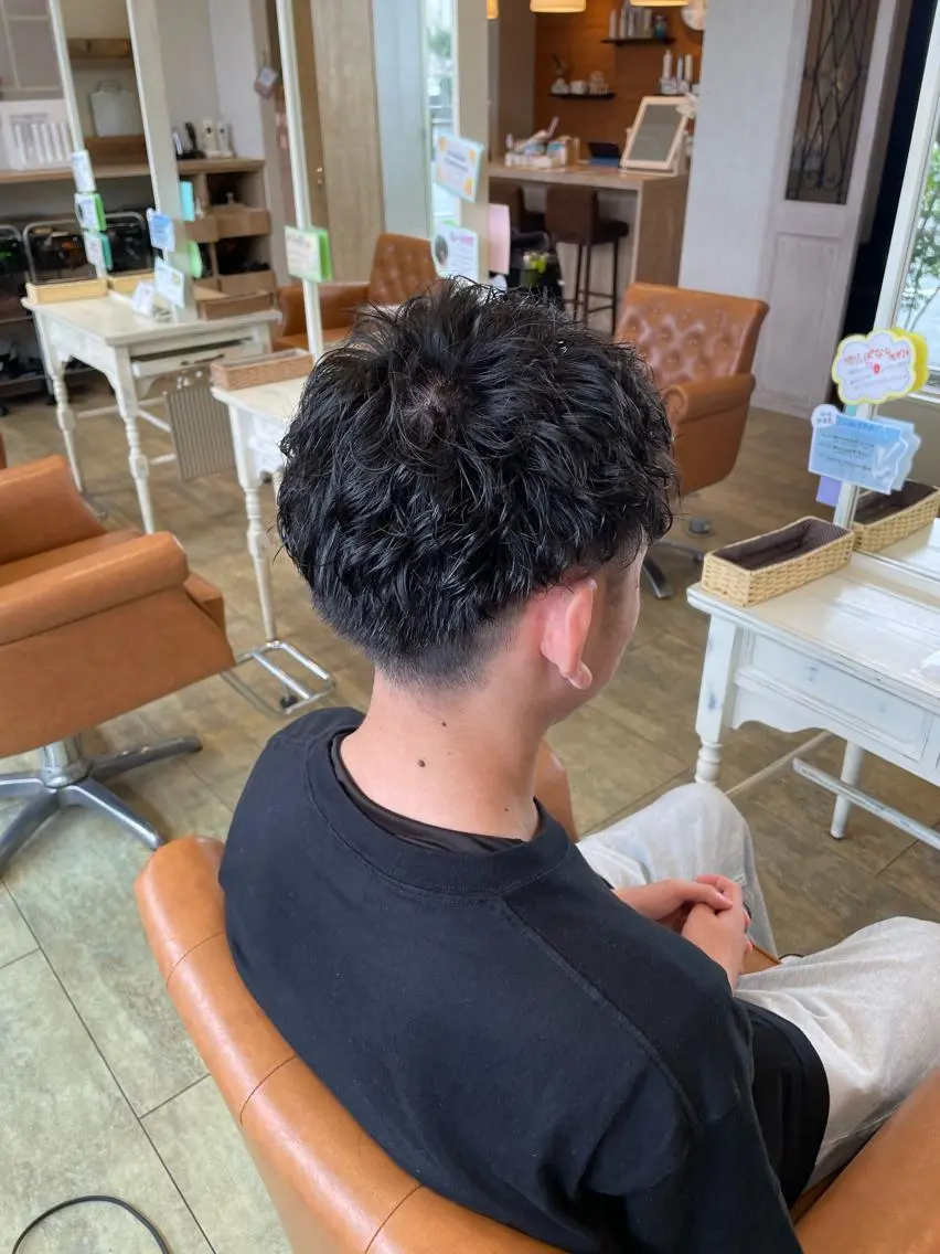 メンズカット×パーマの写真