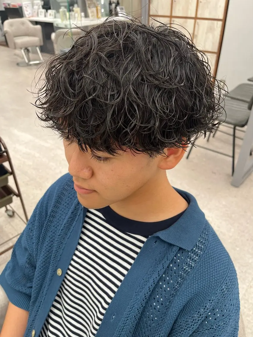 パーマ メンズ カット パーマ 🍐シャドウパーマ メンズ特化/守岡🍐のヘアスタイル