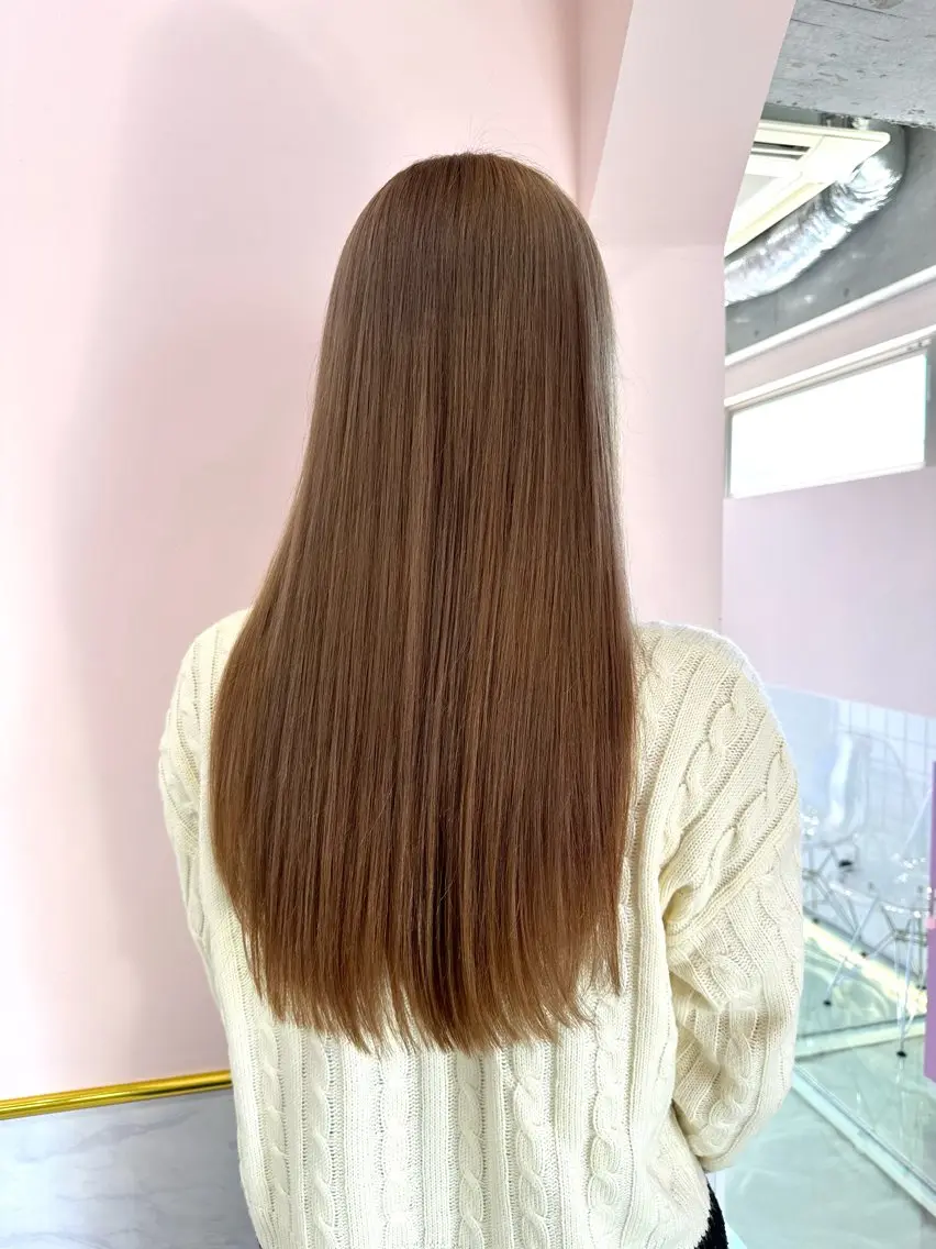 ロング モテ艶🪄ベージュ カラー🧸RUKAのヘアスタイル