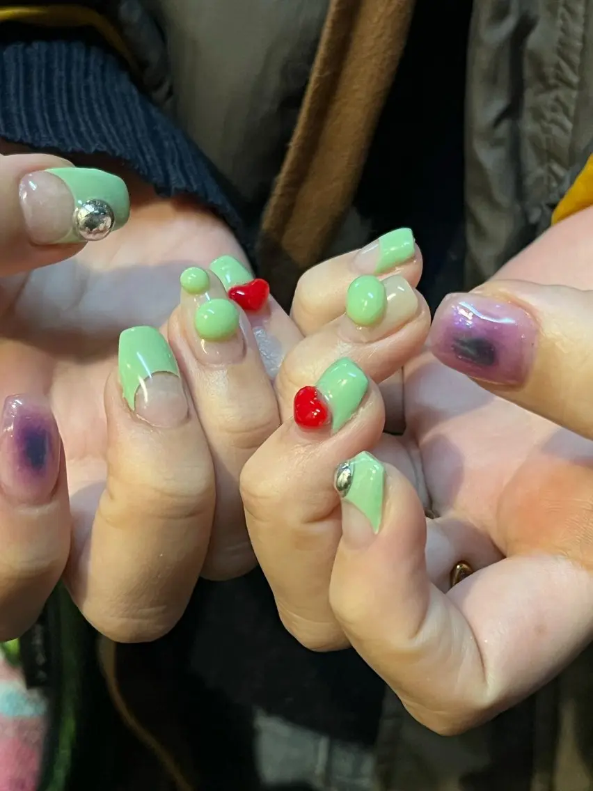 ネイル ハンドネイル Hata nail 🎀個性派ニュアンスのネイルデザイン