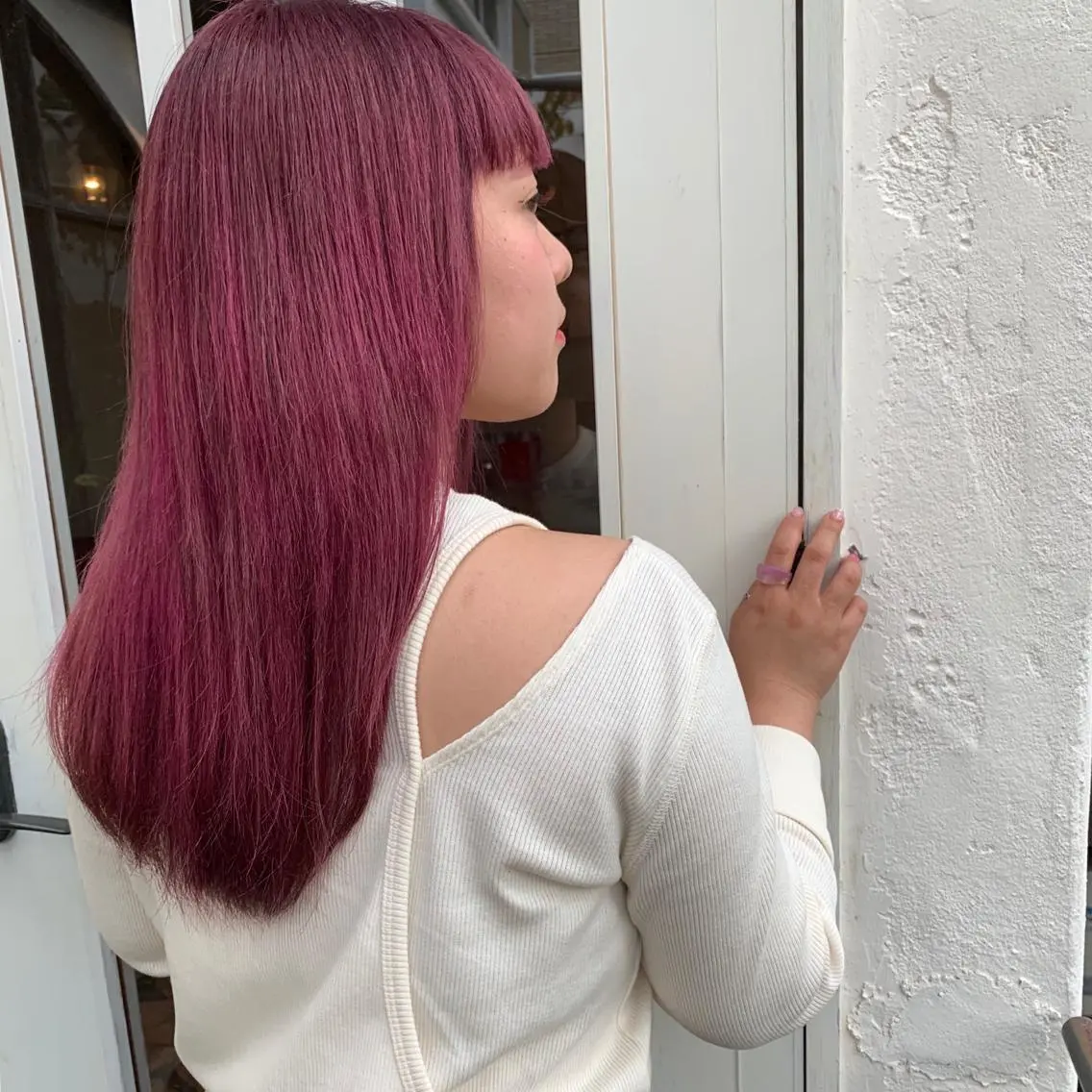ロング カラー 山下 千明のヘアスタイル