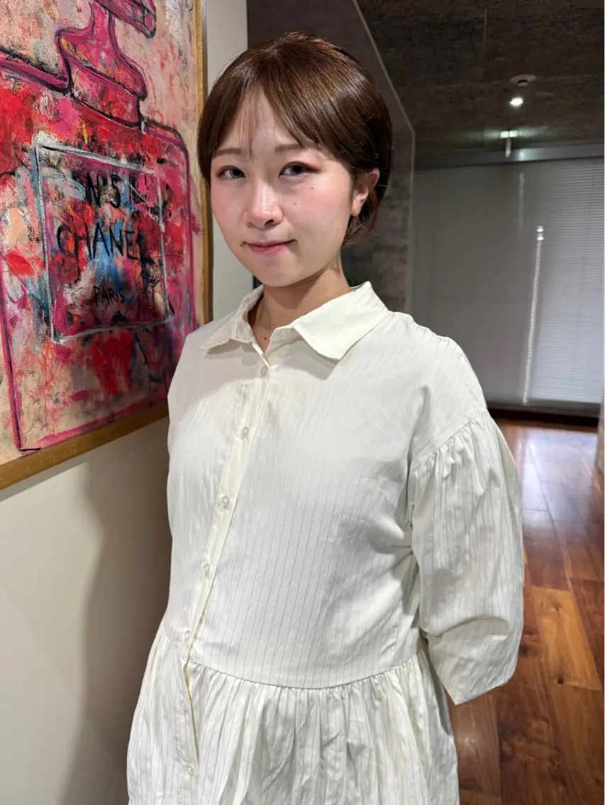ショート カラー カット ヘアカラー トリートメント mai / linoah˚✧のヘアスタイル