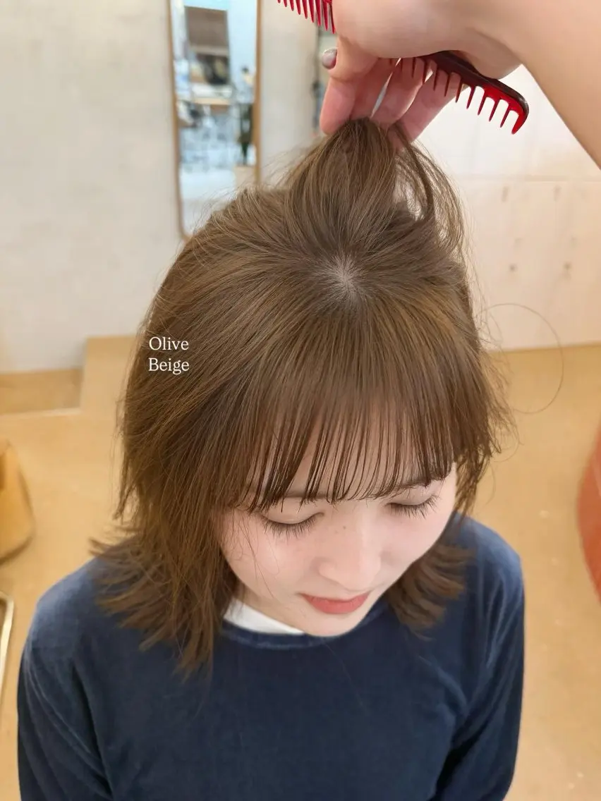 ミディアム カラー ❤️アヤカ レイヤーカット❤️のヘアスタイル