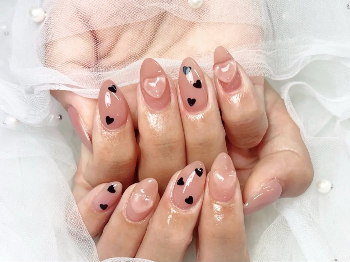 ネイル オーロラネイル チークネイル 長さ出し フットネイル フレンチネイル NaNa nailのネイルデザイン