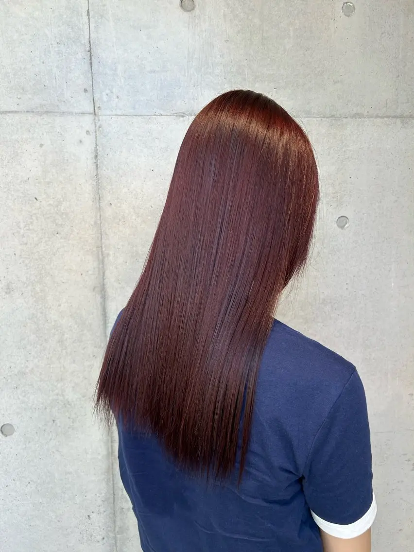 ロング カラー ヘアアレンジ ヘアカラー トリートメント ボブ艶モテカラー🫧 カリンのヘアスタイル
