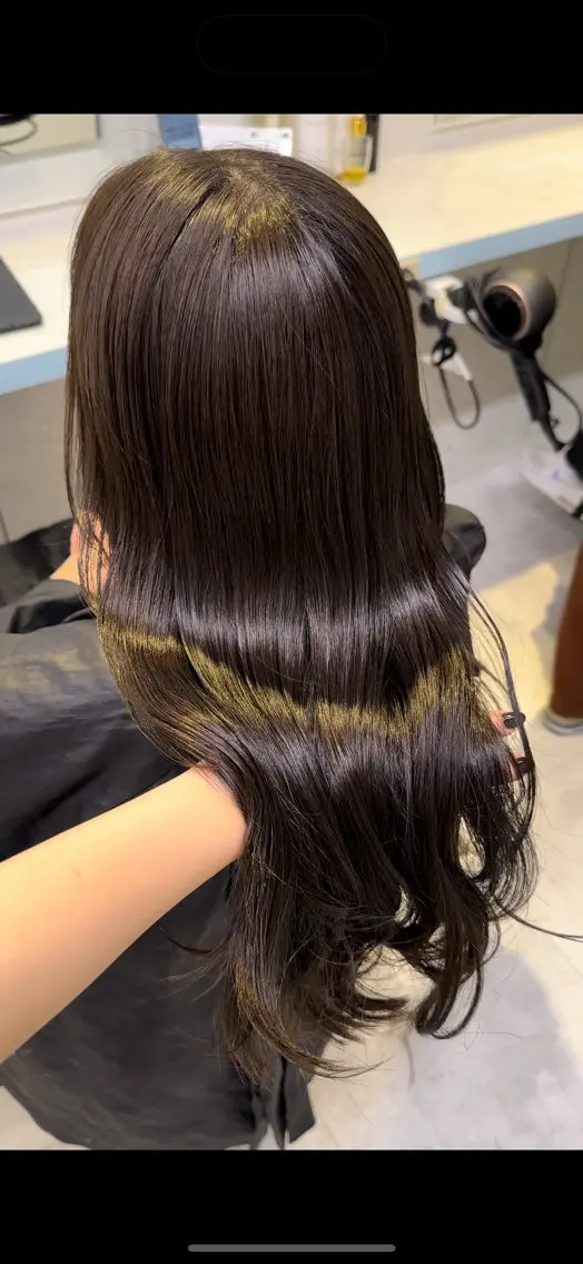 ロング カラー ヘアカラー トリートメント ♥️暖色カラ ー♥️由夏のヘアスタイル