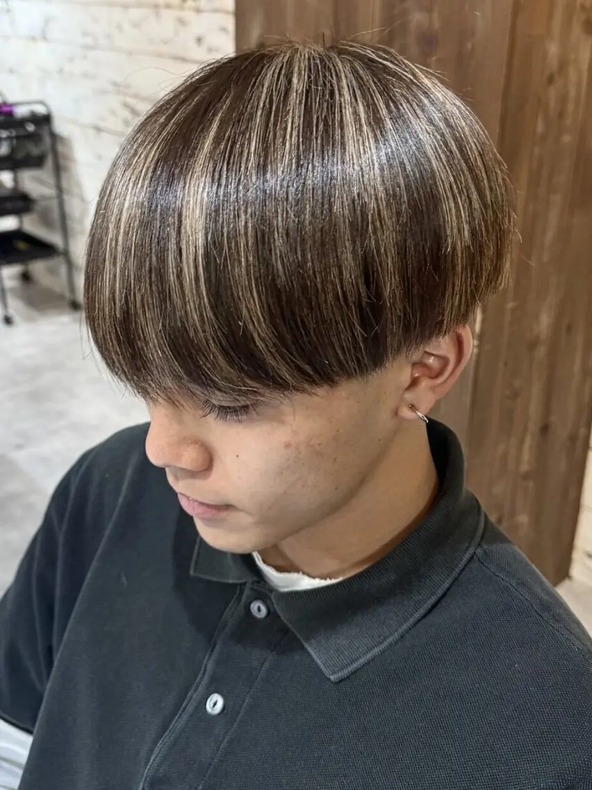 ショート カット パーマ 縮毛矯正 佐藤 ウィリアムのヘアスタイル