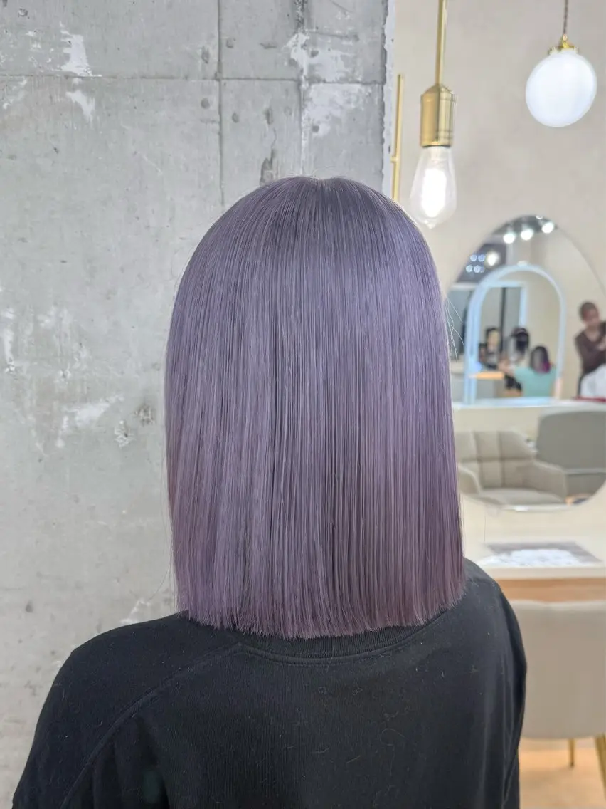 セミロング カラー ヘアカラー トリートメント ヘッドスパ 女性支持率No.1ハ イトーン特化神田真志のヘアスタイル