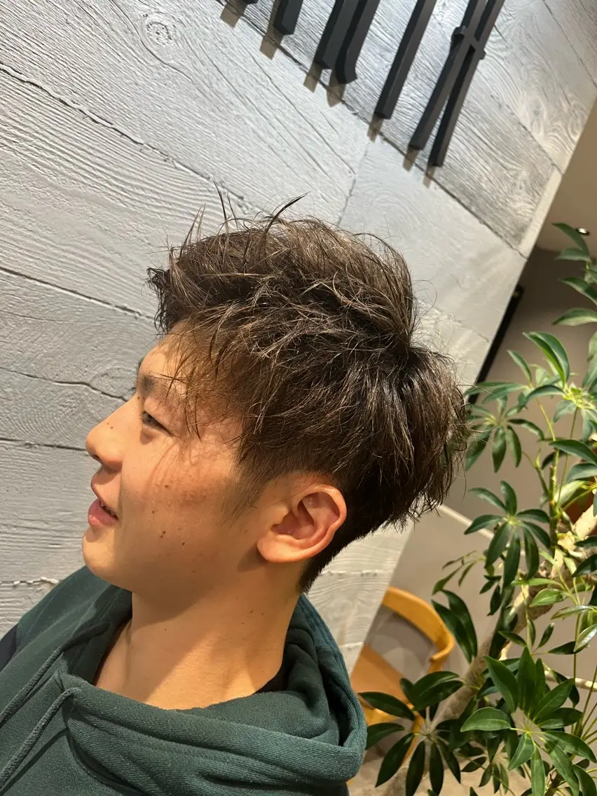 メンズ カット 池田 英俊のヘアスタイル