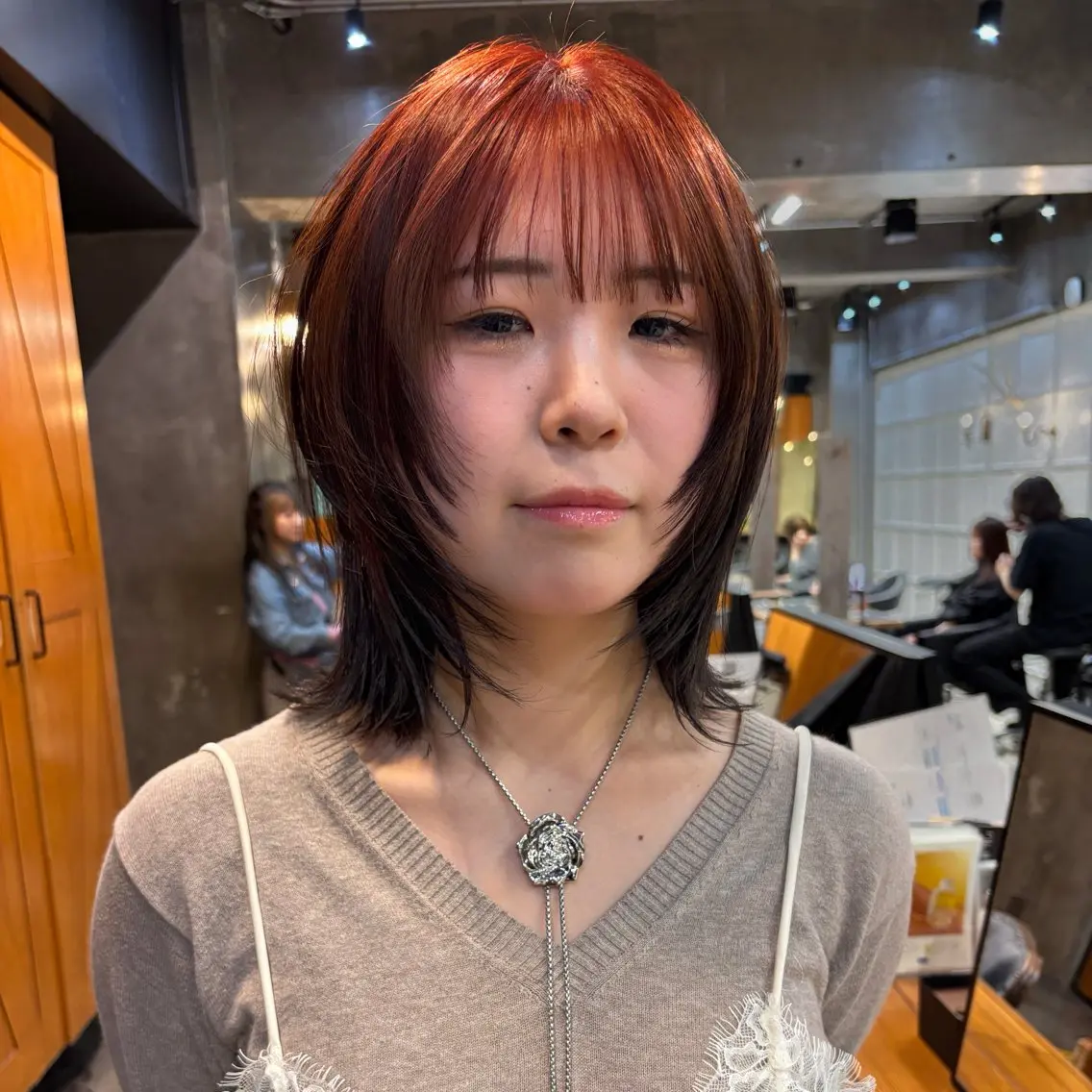 ミディアム カラー カット ヘアカラー トリートメント デザインレイヤー/ KOSUKEのヘアスタイル