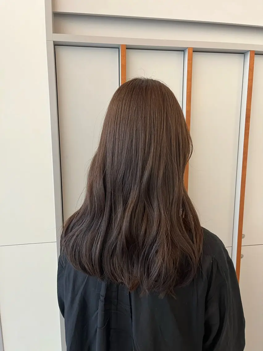 ロング カラー ベージュカラー ブリーチ 透明感カラー ダブルカラー ヘアカラー トリートメント 髪質改善カラー/ボブ 🌻Mutsumiのヘアスタイル