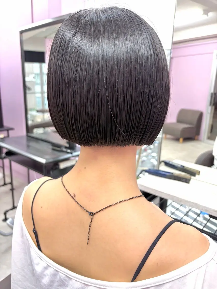 ショート カット 縮毛矯正 高尾亮輔/ ボブ特化美容師のヘアスタイル