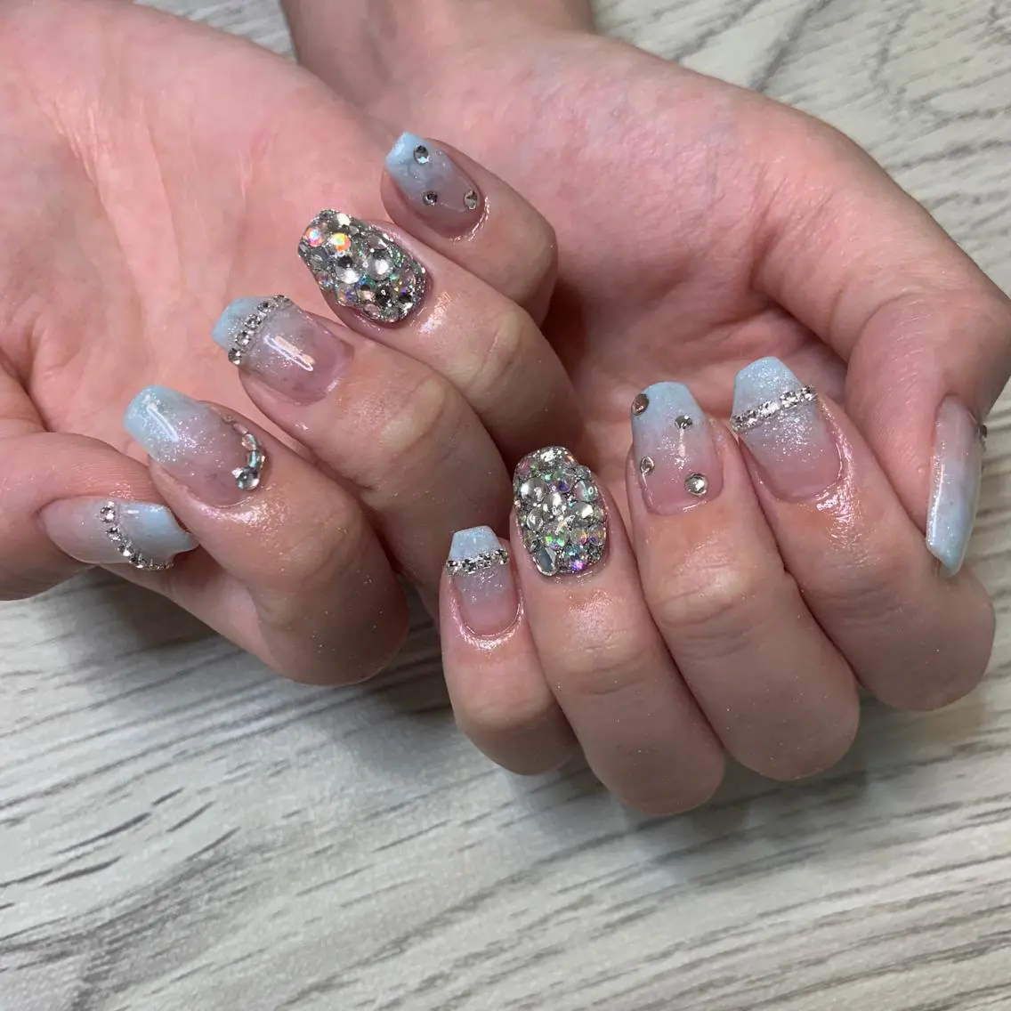 ネイル アートネイル 持ち込み スカルプネイル シンプルネイル ハンドネイル フットネイル Adite nailのネイルデザイン