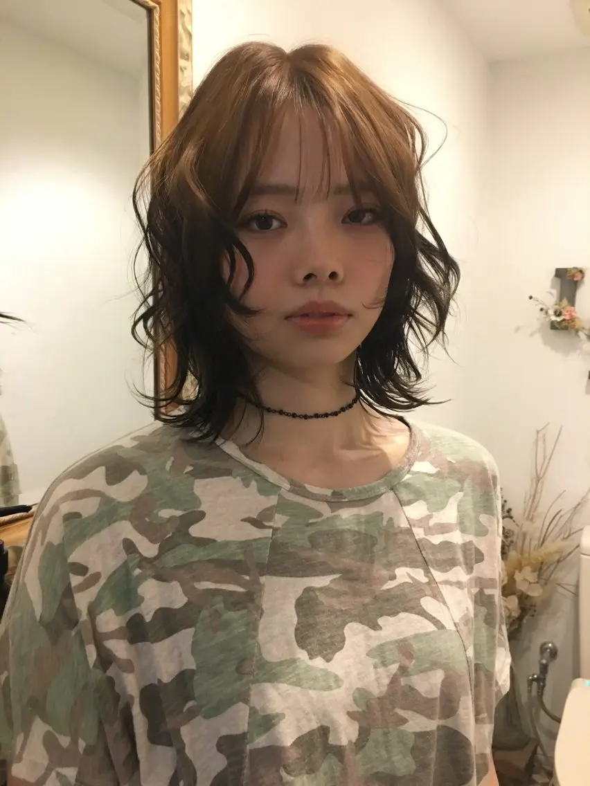 ミディアム ヘアカラー Iris./ kawai nanaのヘアスタイル