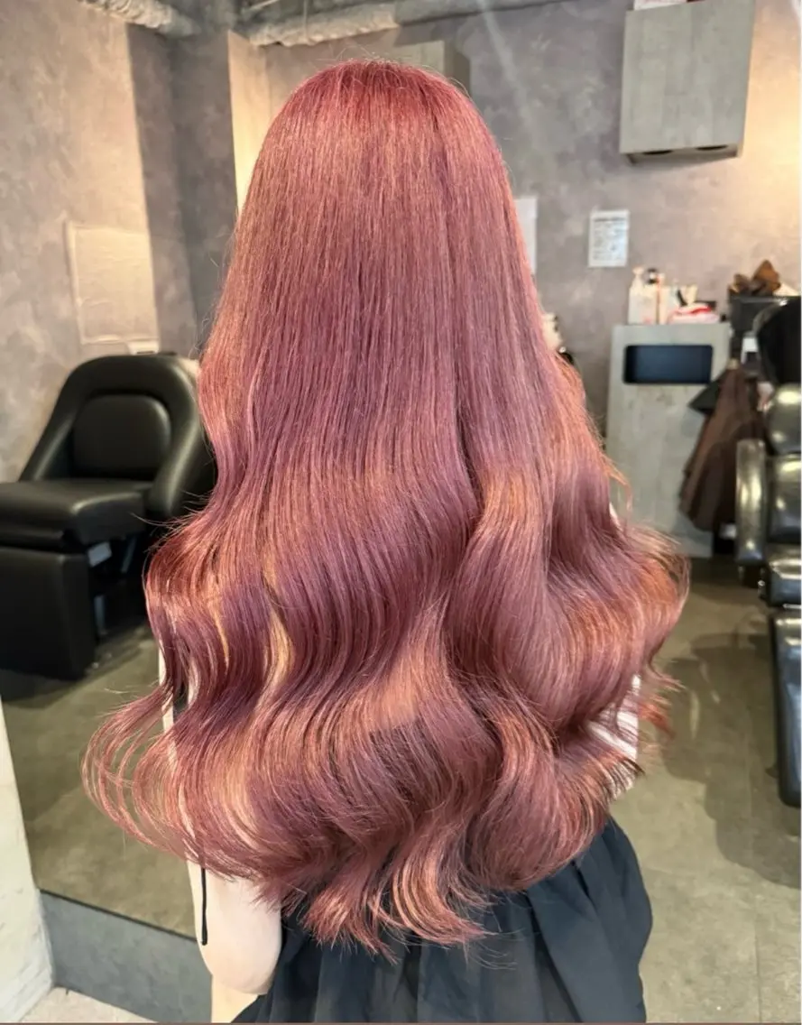ロング カラー ヘアアレンジ 🫧みひろ🫧カット カラーモデル募集のヘアスタイル