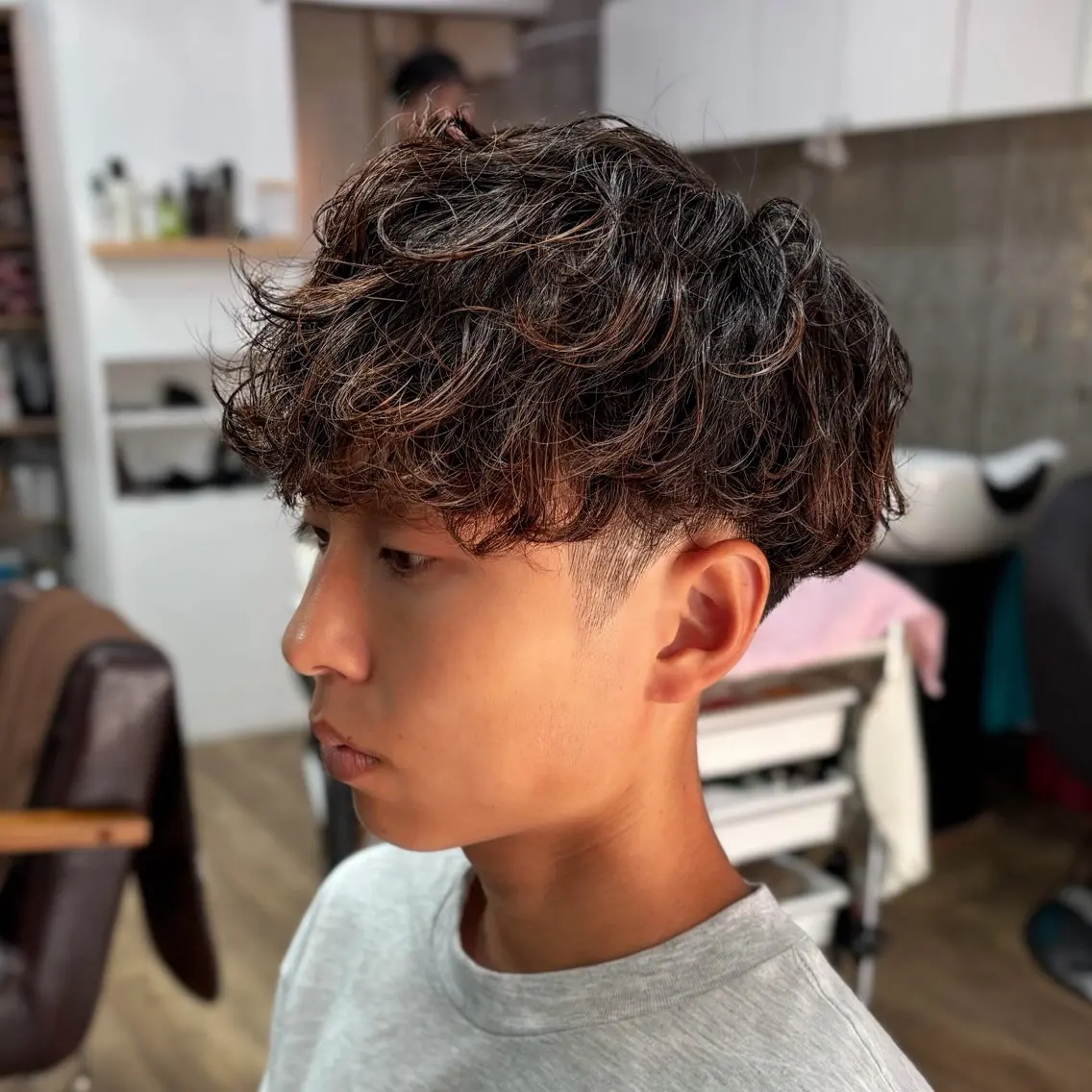 【ミニモ学割U24】メンズカット+シャドウパーマの写真