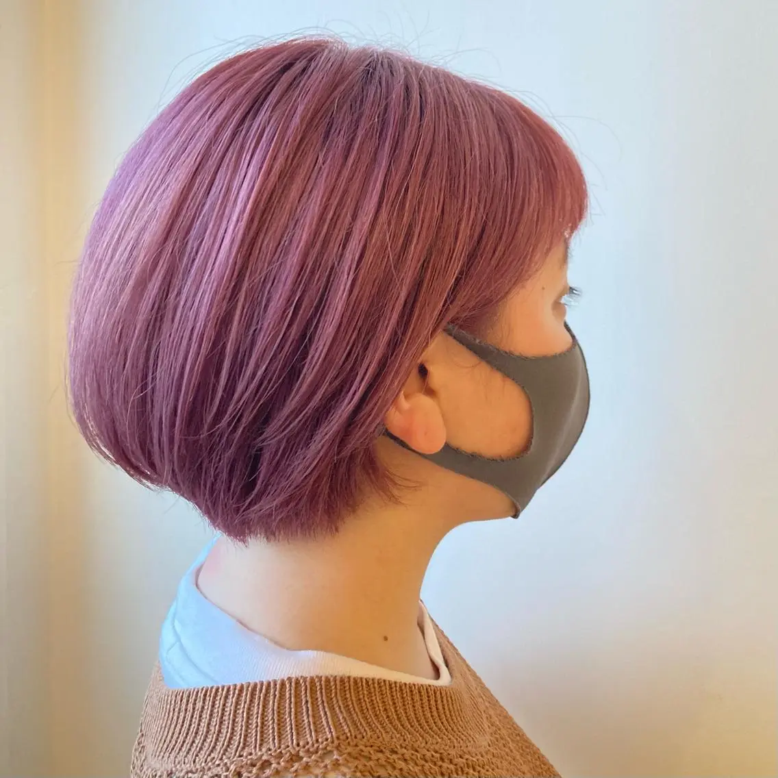 ショート カラー ピンクカラー カット ヘアカラー 尾籠 美幸 (オゴモリ ミユキ)のヘアスタイル