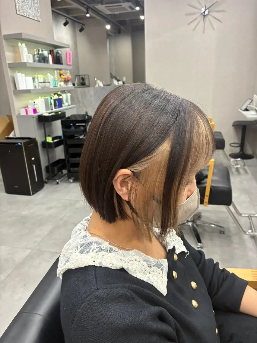 インナーブリーチ+カラー+超音波+システムトリートメント¥21170→¥17200の写真