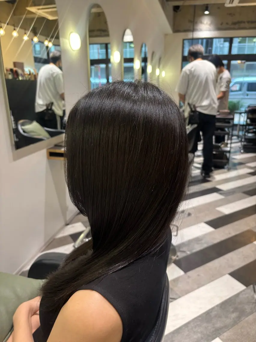 ロング ヘアカラー トリートメント 沢井涼人 ✂︎ 直前割引有のヘアスタイル