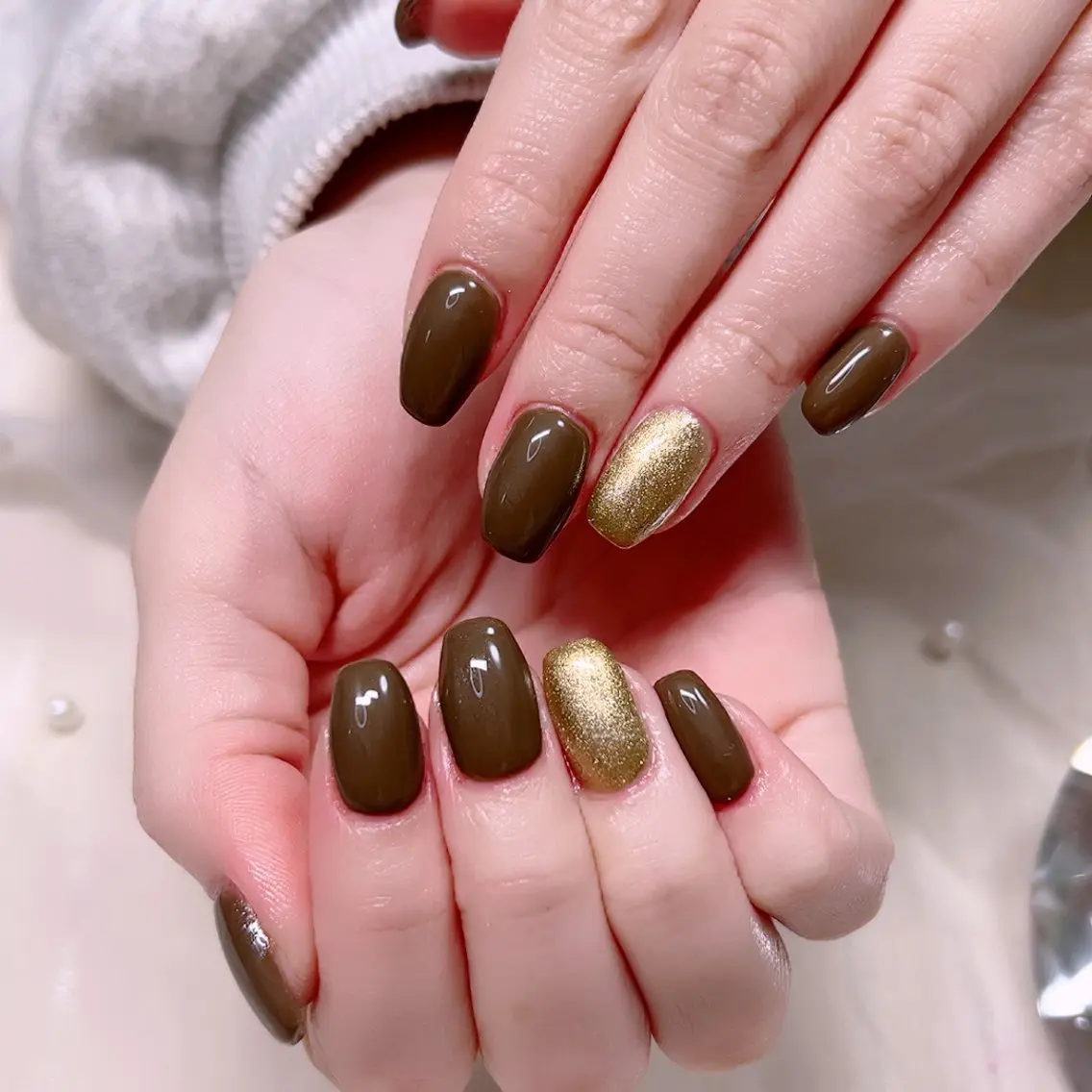 ネイル ハート キラキラネイル ラメ(グリッター) マグネットネイル オフィスネイル Cute Tips nailのネイルデザイン