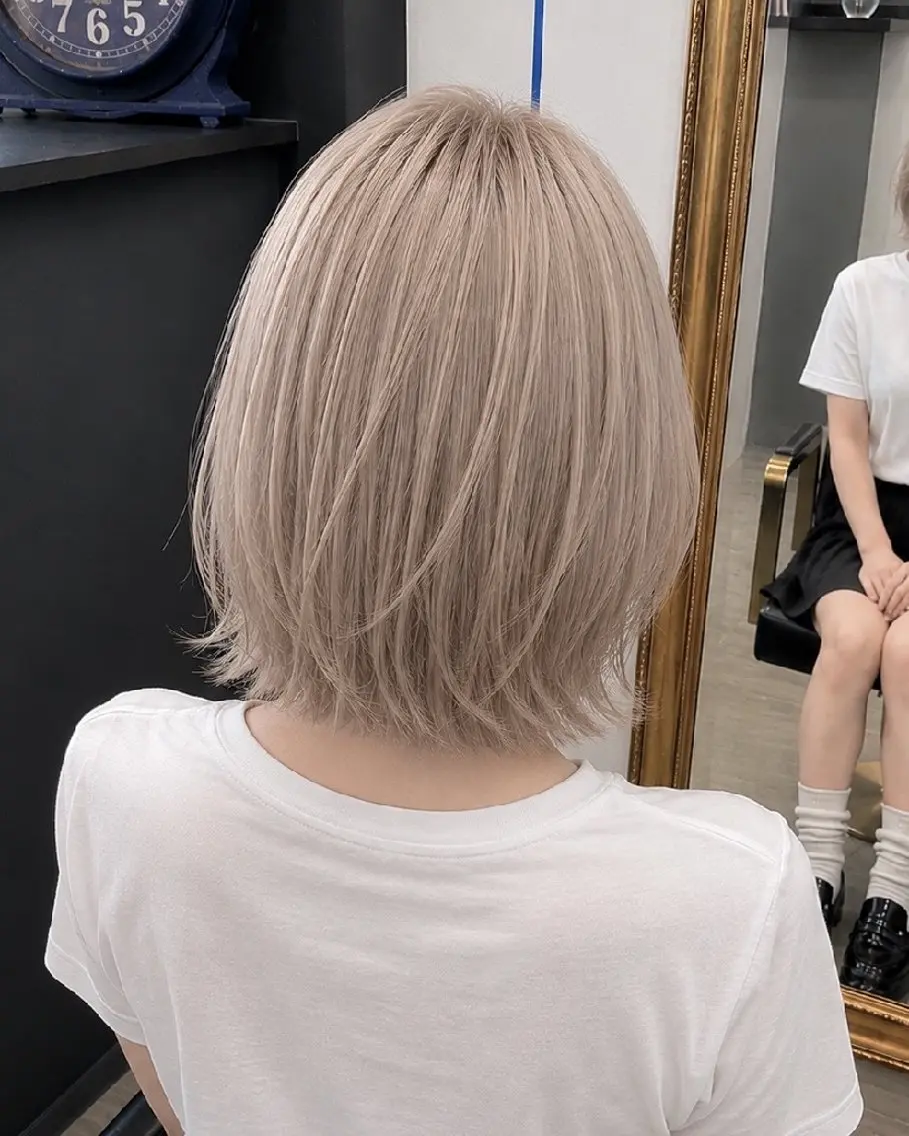 ミディアム ヘアカラー Jr.stylist ひろのヘアスタイル