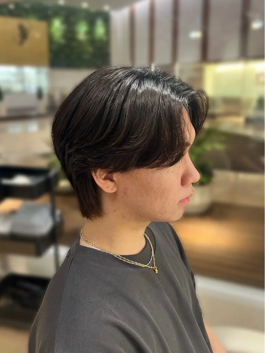 ショート パーマ メンズ カット パーマ 梅田茶屋町メンズ 専門美容師 山元一平のヘアスタイル