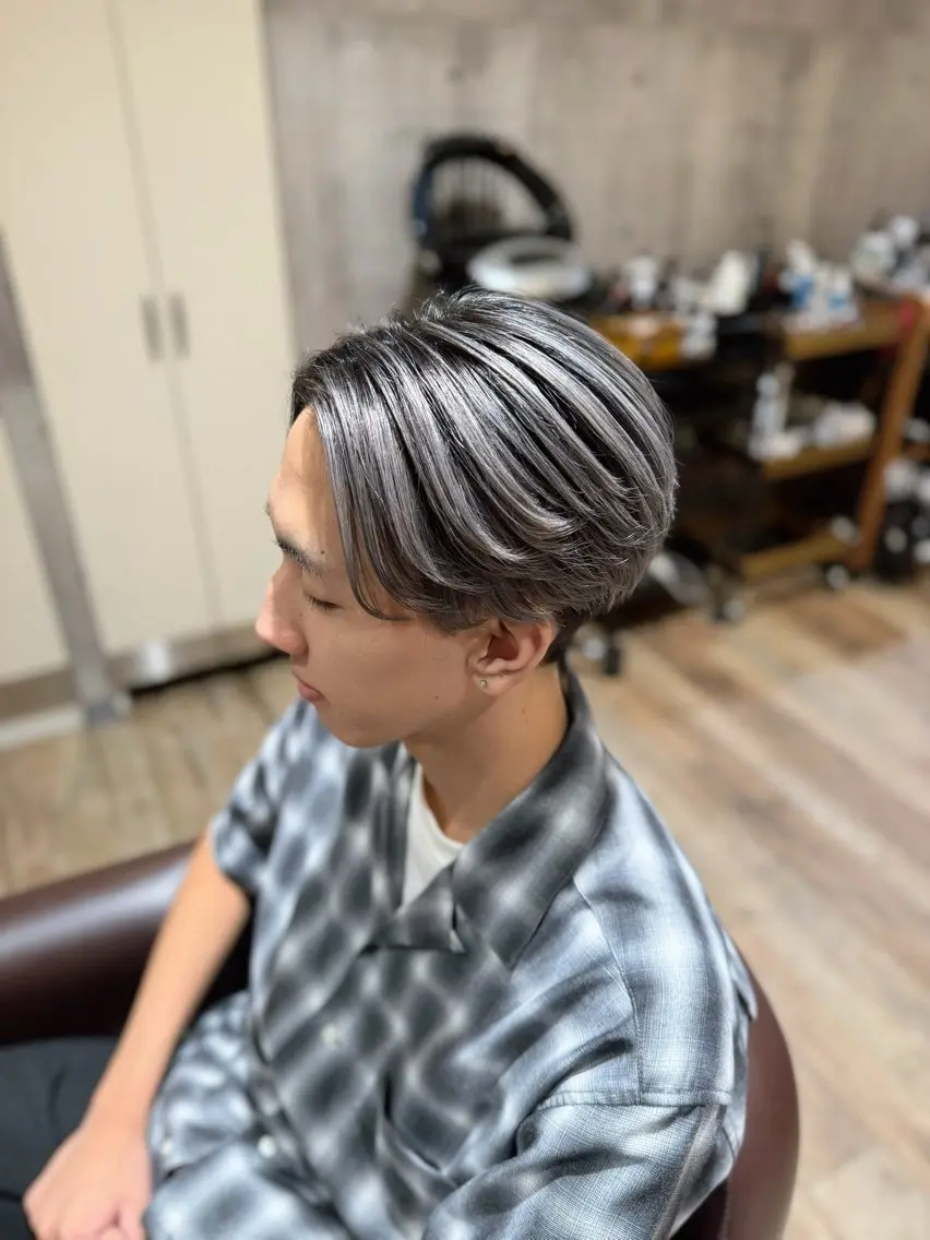 「新規限定50%off💡⠜」U26限定 メンズカット🚹＋ブリーチダブルカラー✨の写真