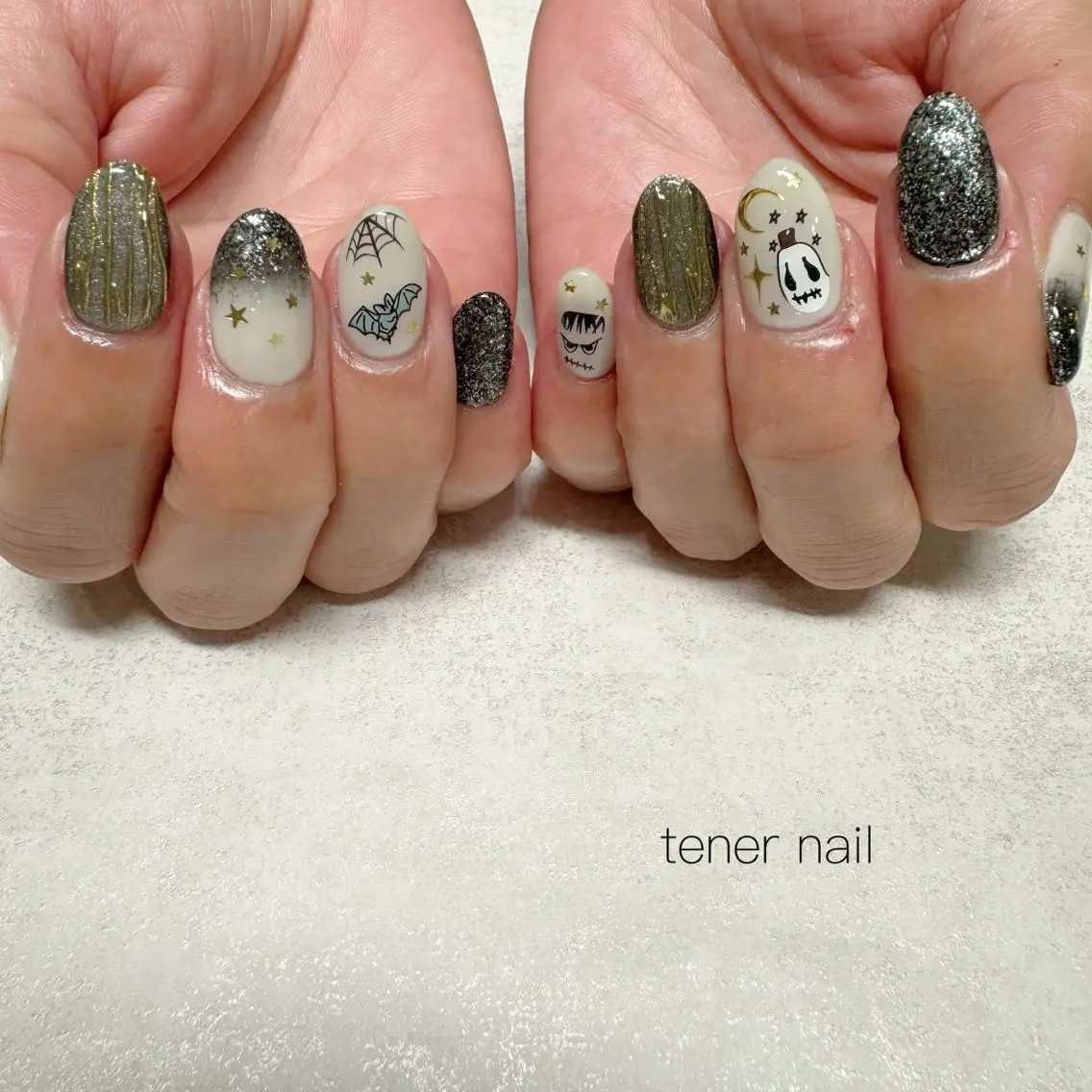 ネイル ハロウィン ハンドネイル テネルネイル tener nailのネイルデザイン