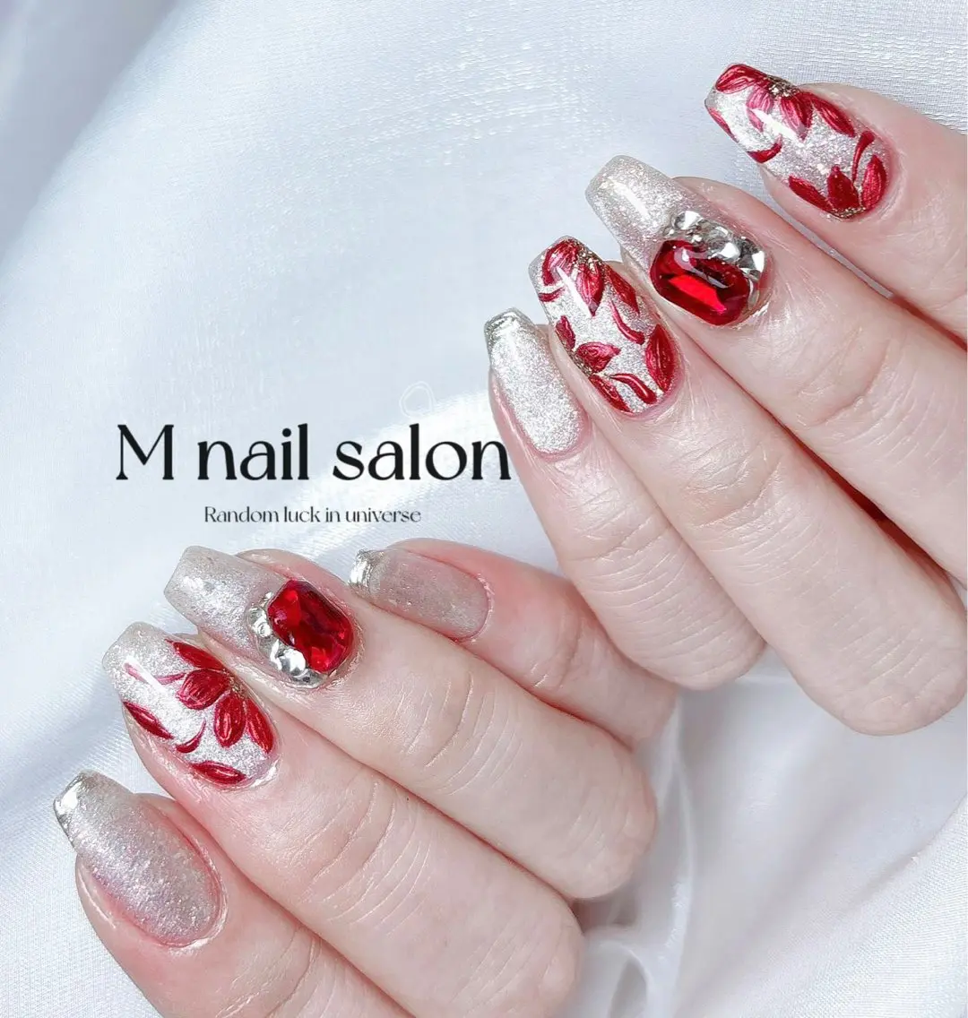 ネイル ハンドネイル M🌷nail 長さだし専門店のネイルデザイン