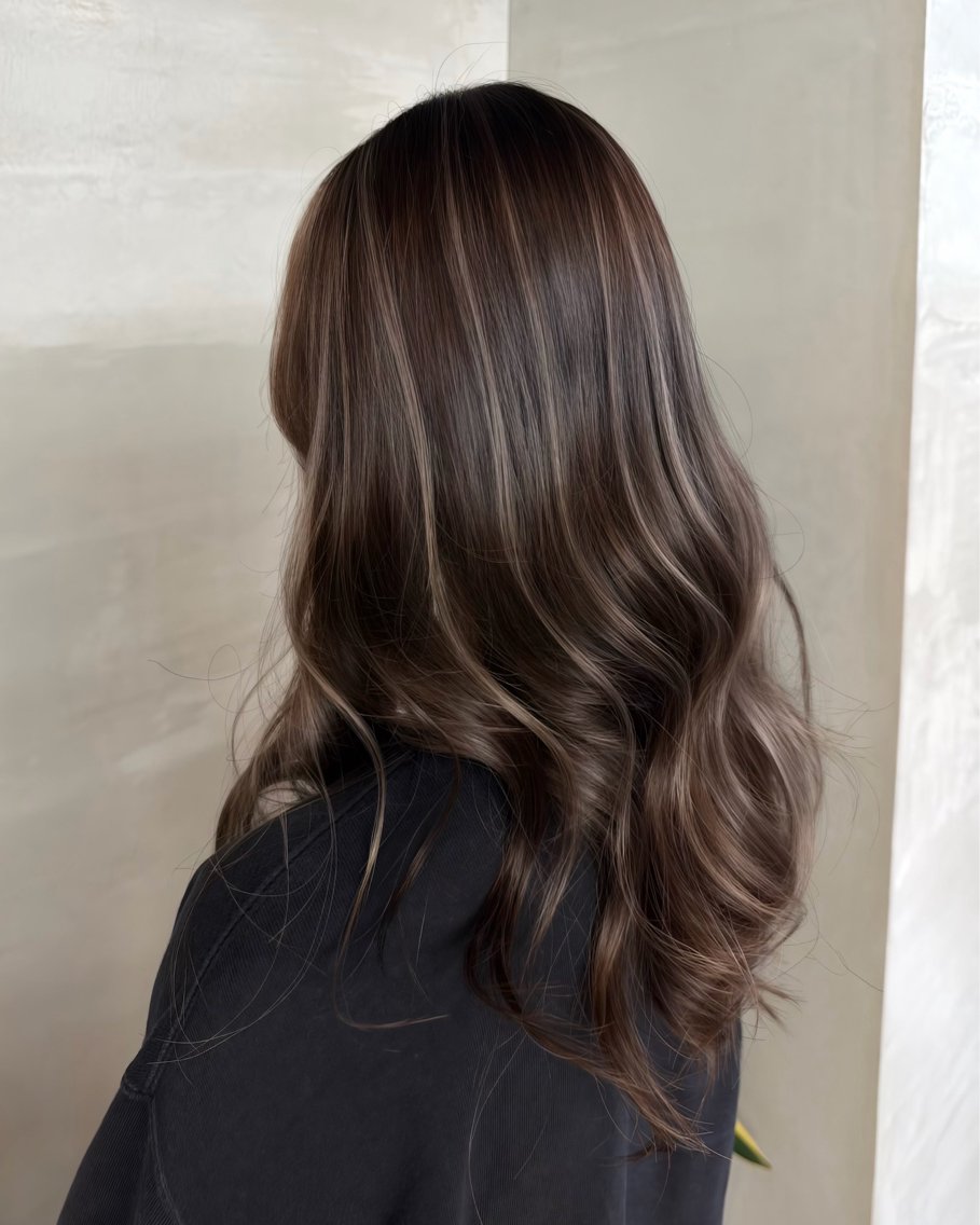 ロング カラー ベージュカラー ブリーチ ハイライトカラー ハイライト ヘアカラー Anna/ハイライト ブリーチモデル募集中のヘアスタイル
