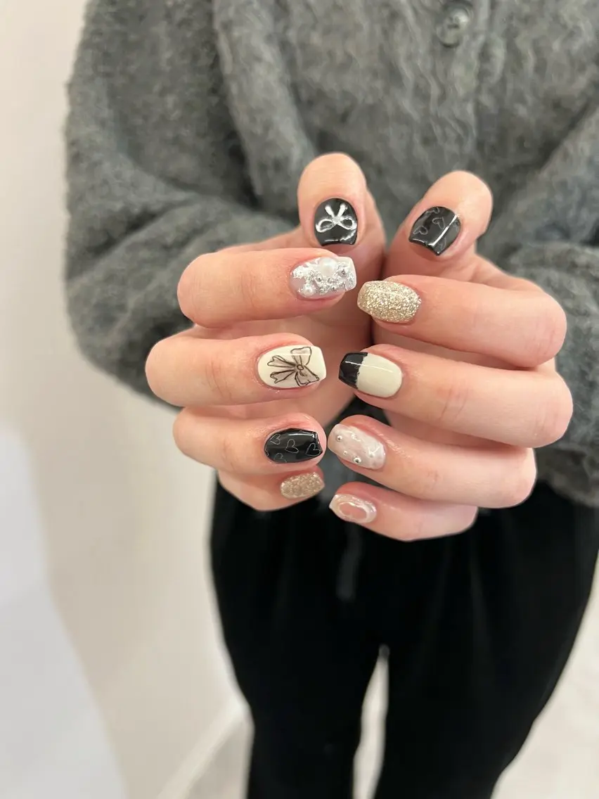 ネイル フレンチネイル ジェルネイル マグネットネイル ニュアンスネイル パラジェル ハンドネイル ハンドケア Bana_ Nailのネイルデザイン